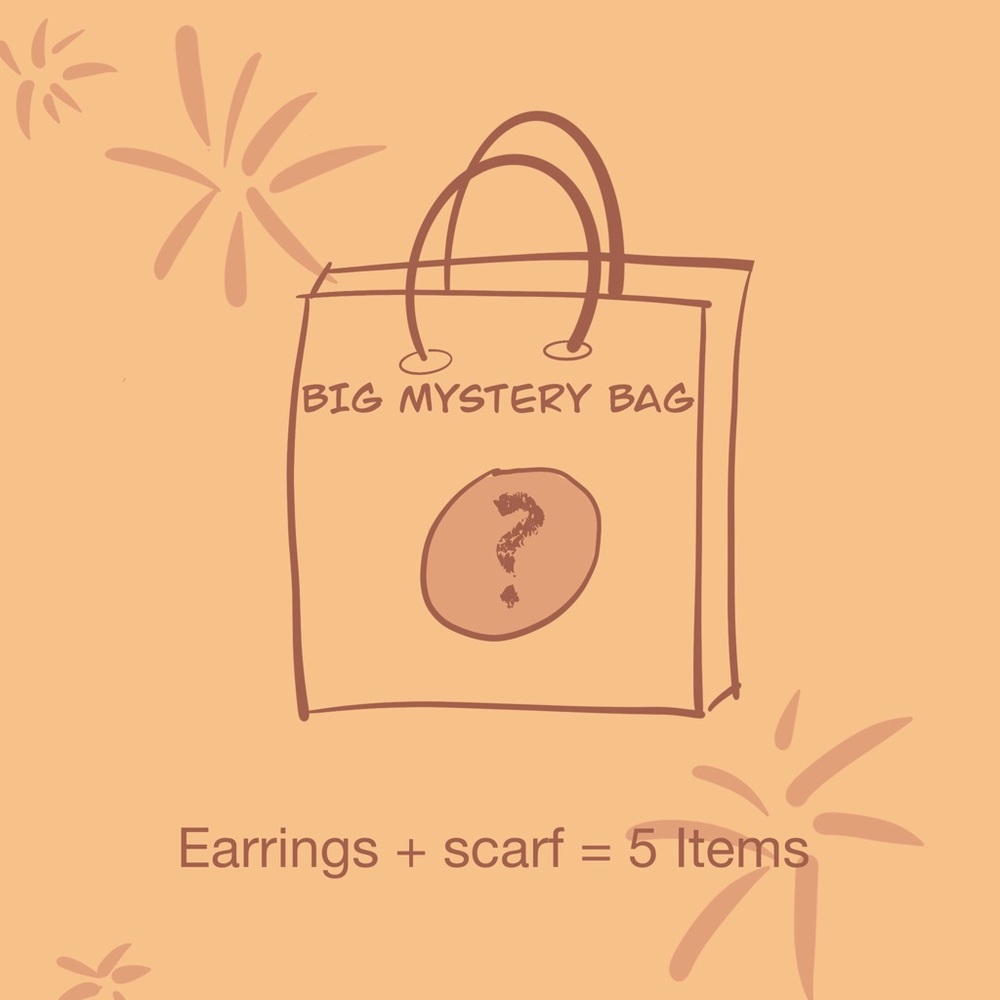 large mystery bag (earrings,scarf, jewelry